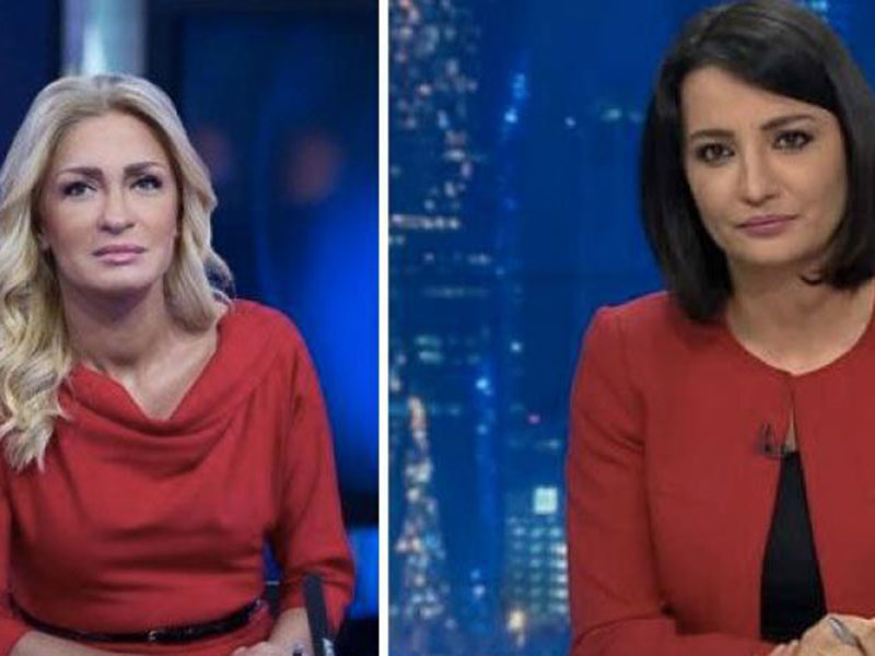 خلاف حاد وتبادل للشتائم بين مذيعة الجزيرة غادة عويس ومذيعة العربية نجوى قاسم
